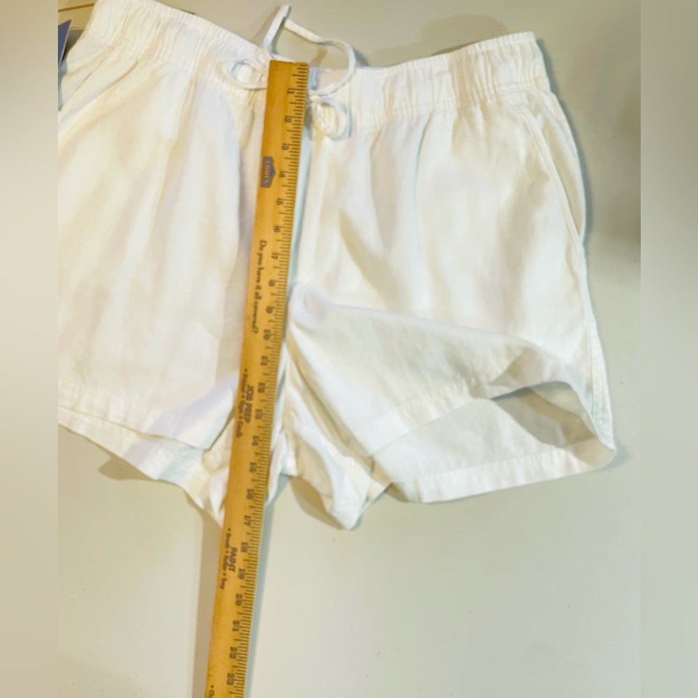 NWT GAP Women's XL White Linen Pull-On Shorts - Picture 6 of 9
